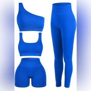 Four Piece Workout set | Royal Blue